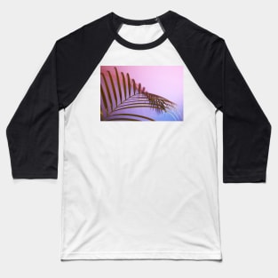 Leaves Photography With a Purple and Pink Gradient Baseball T-Shirt